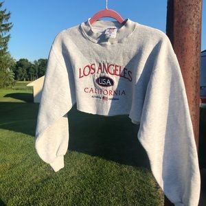 LA crop sweatshirt